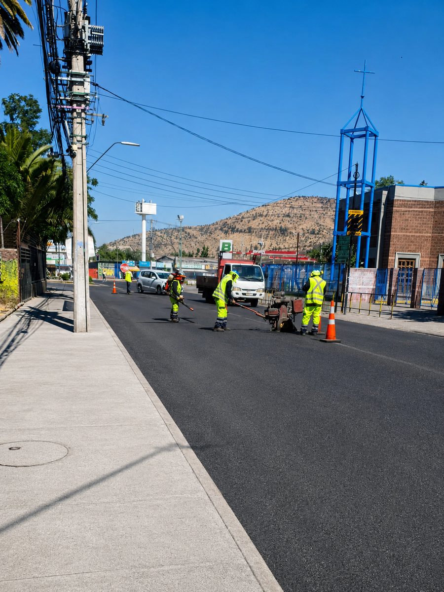 Equipo trabajando en obra